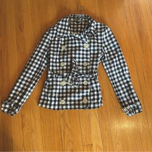 Ralph Lauren black and white gingham jacket